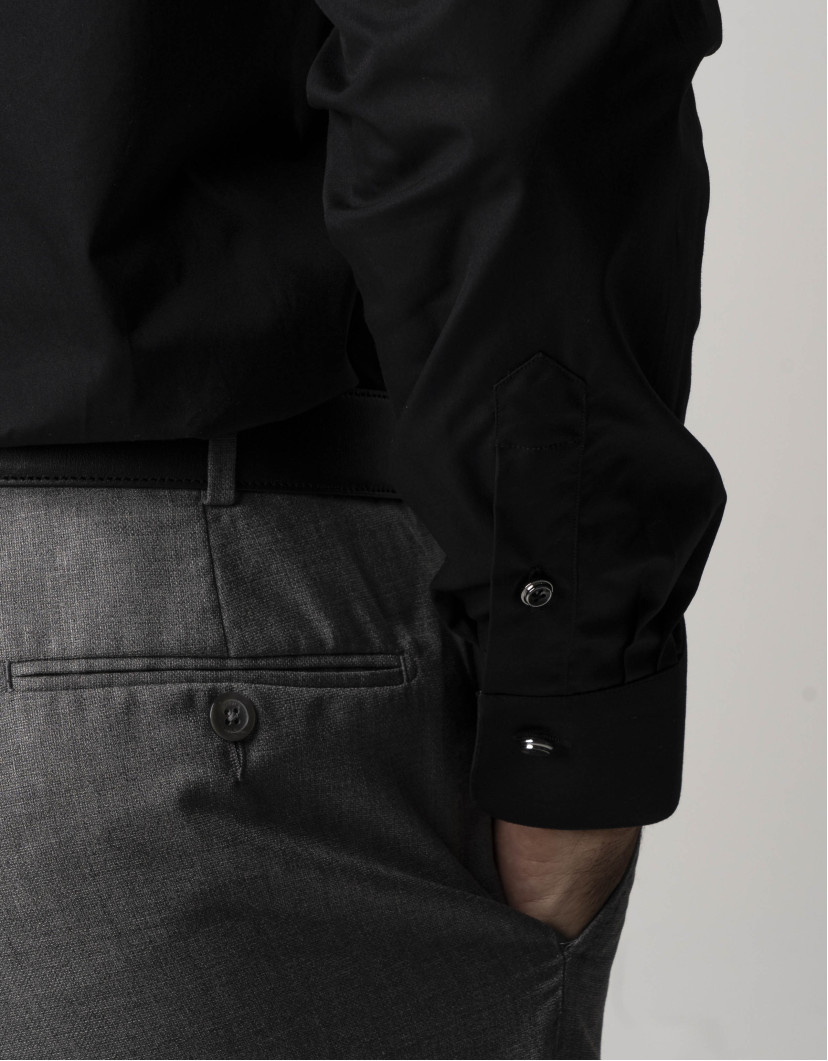 Castello d'Oro Black Shirt 100%Cotton image